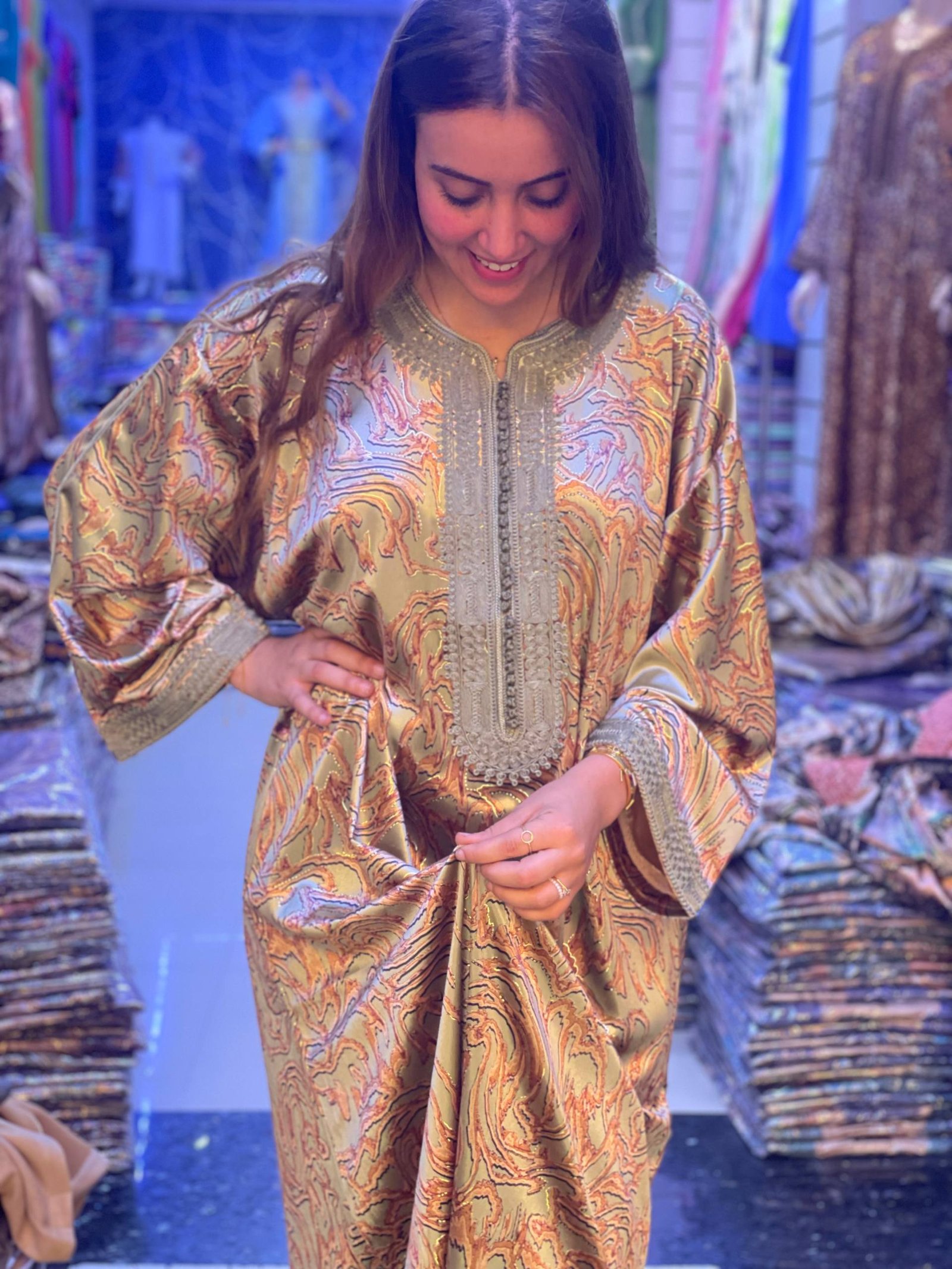 Moroccan Gandoura Woman Moroccan Gandoura Woman