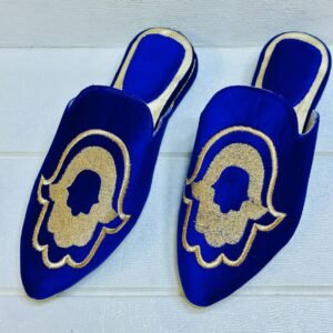 shoes, Leather Moroccan Slippers, leat